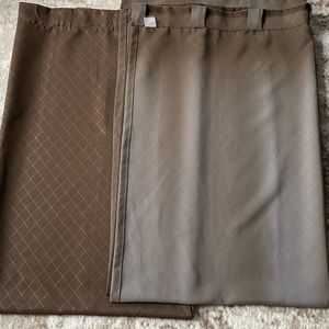 Brown blackout curtains XL